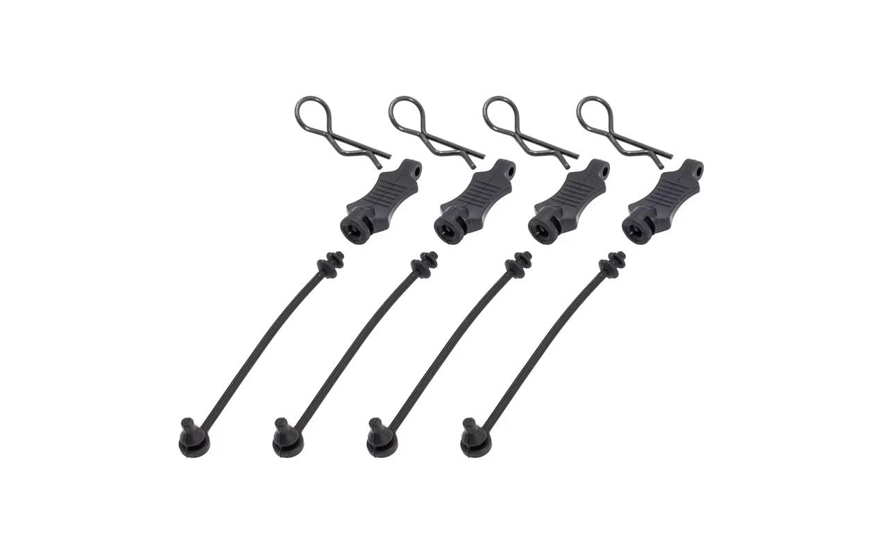 Hobbytech Body clips retainers + clips 4pcs