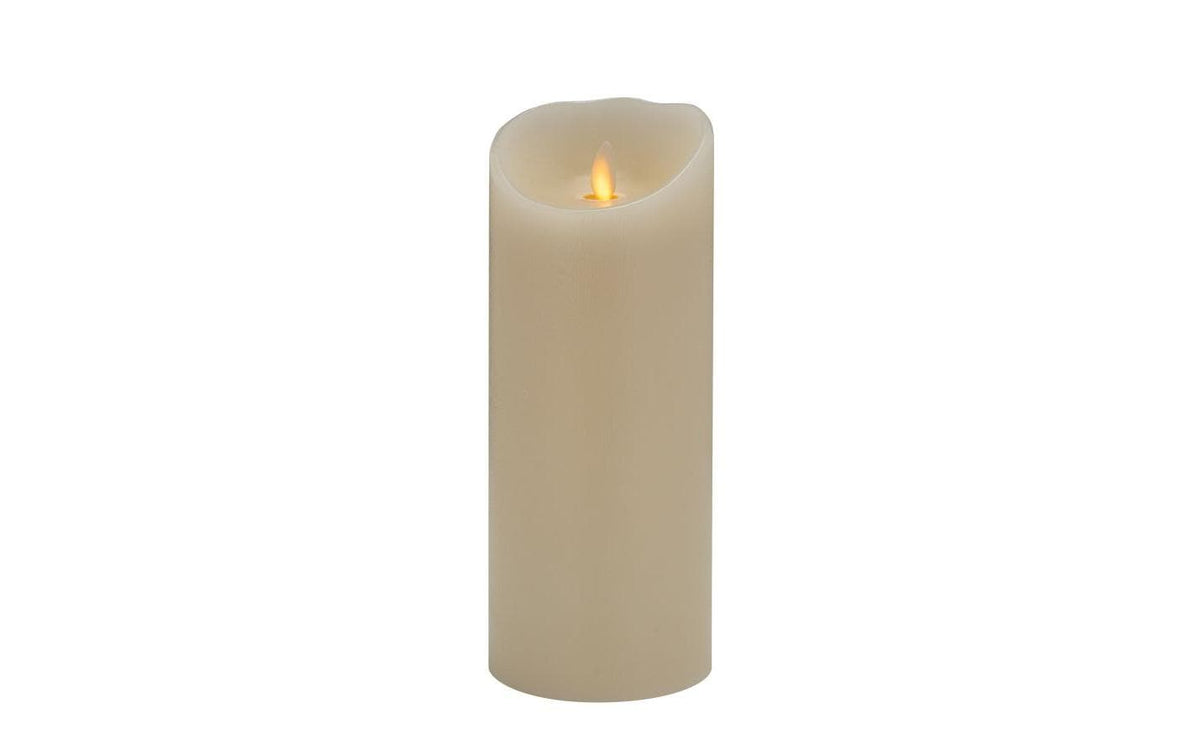 STT Magic Candle outdoor L 1LED ww, 9 x 23cm, ivory
