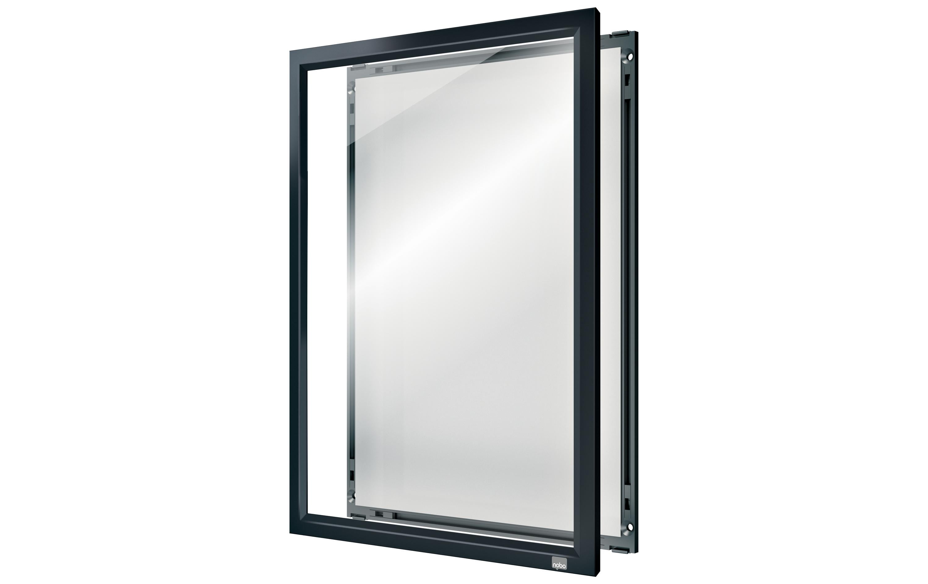 Nobo Impression Pro Clip-Rahmen A4 Aluminium, schwarz