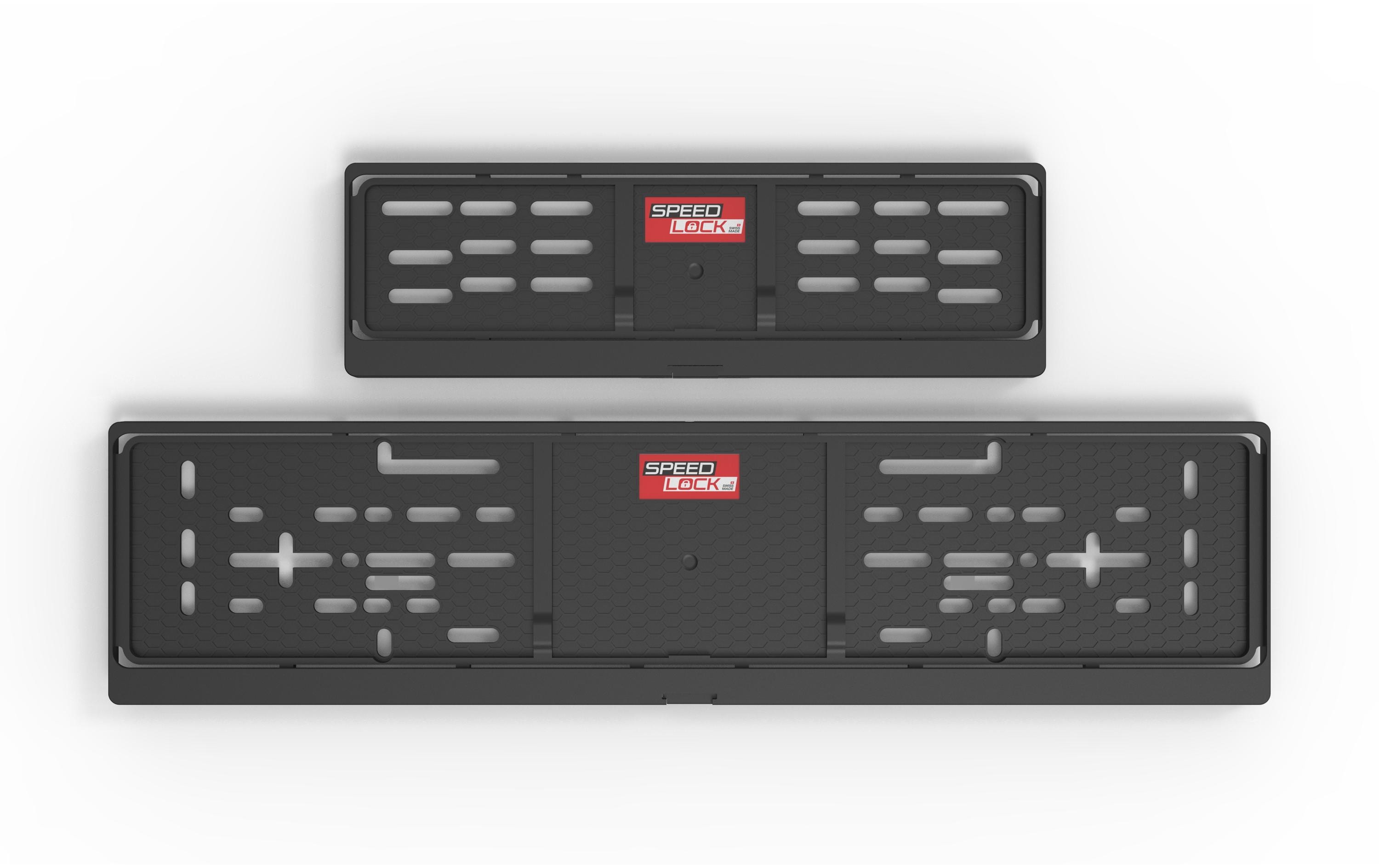 SPEEDLOCK Nummernrahmen-Set 30 × 8 cm/50 × 11 cm, Kunststoff