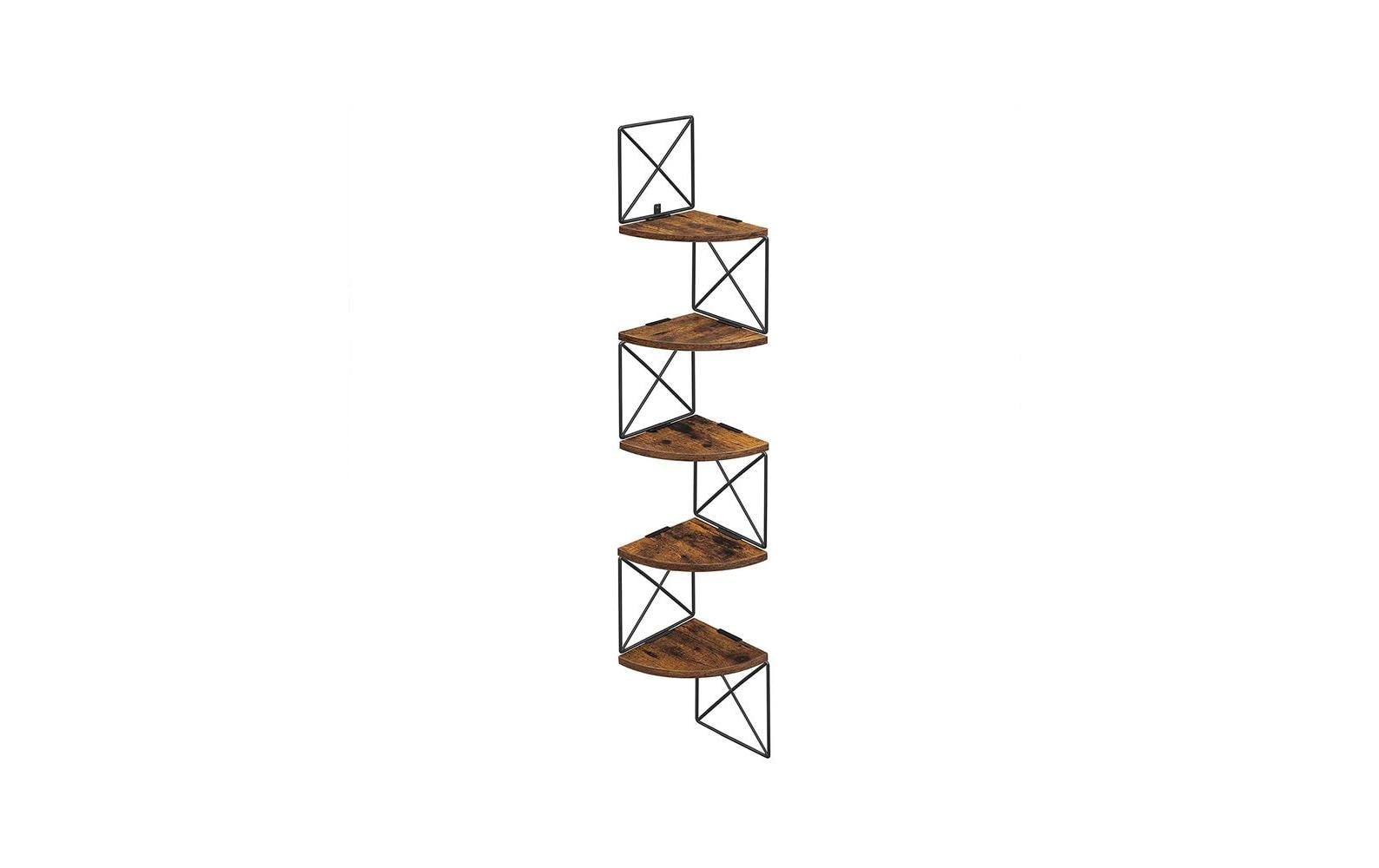 Vasagle Eckregal mit 5 Ebnenen 20x20x127.5 cm (LxBxH), pro Ablage 6kg