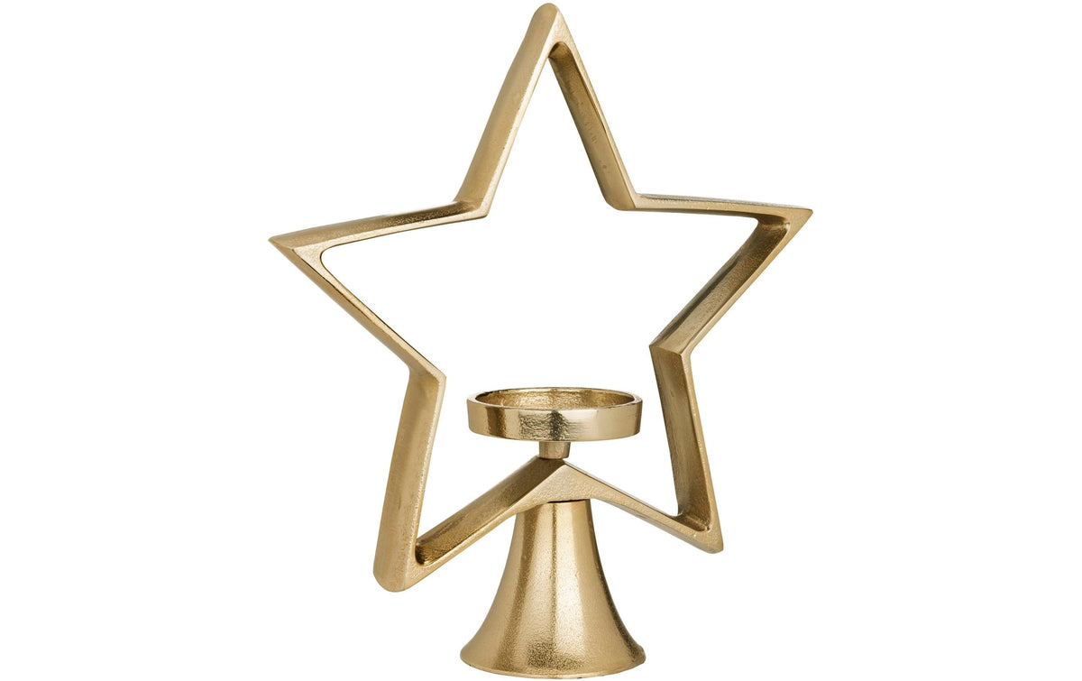 Eglo Kerzenhalter Stern Mukayle 34 cm Aluminium, L 310, B 95, H 340, Gold