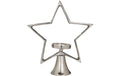Eglo Kerzenhalter Stern Mukayle 41.5 cm Aluminium, L 410, B 95, H 415, Silber