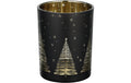 Eglo Windlicht Lukut 12.5 cm Schwarz/Gold, Ø 100, H 125