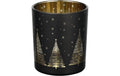 Eglo Windlicht Lukut 10 cm Schwarz/Gold, Ø 88, H 100