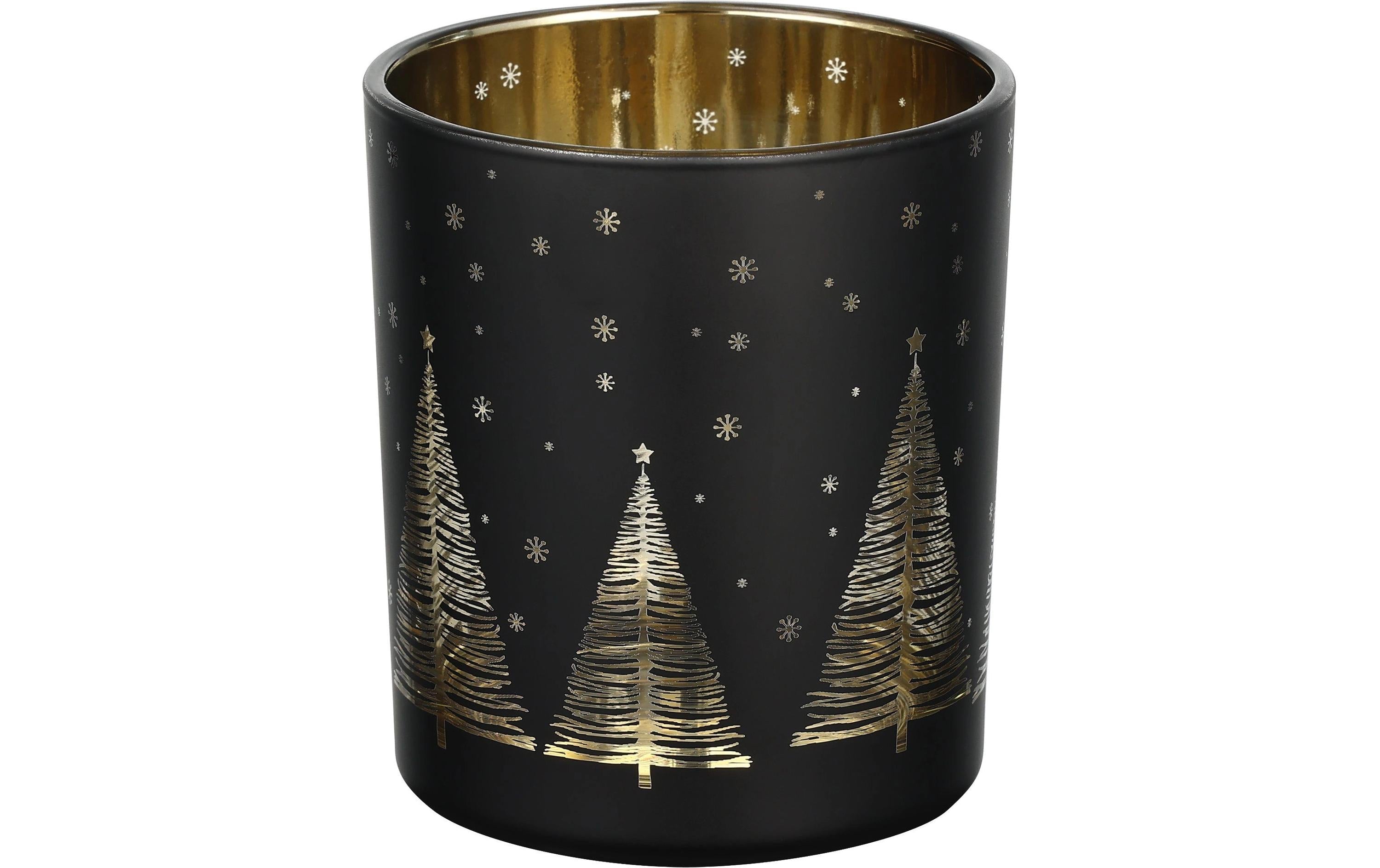 Eglo Windlicht Lukut 10 cm Schwarz/Gold, Ø 88, H 100