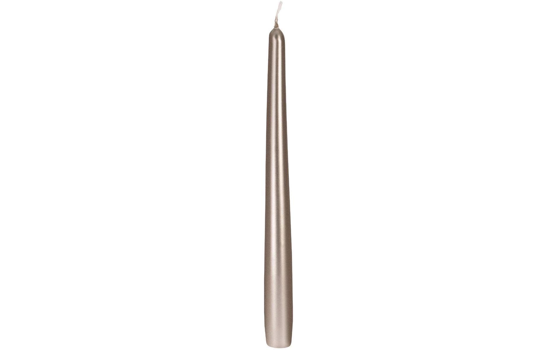 Eglo Stabkerzen Glenbarr Silber Metallic Set mit 4 Stück, 8 Stunden, 2.3x25cm