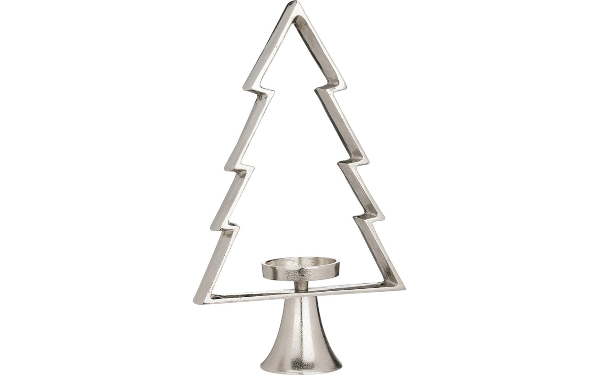 Eglo Kerzenhalter Tanne Mukayle 44 cm Aluminium, L 260, B 95, H 440, Silber