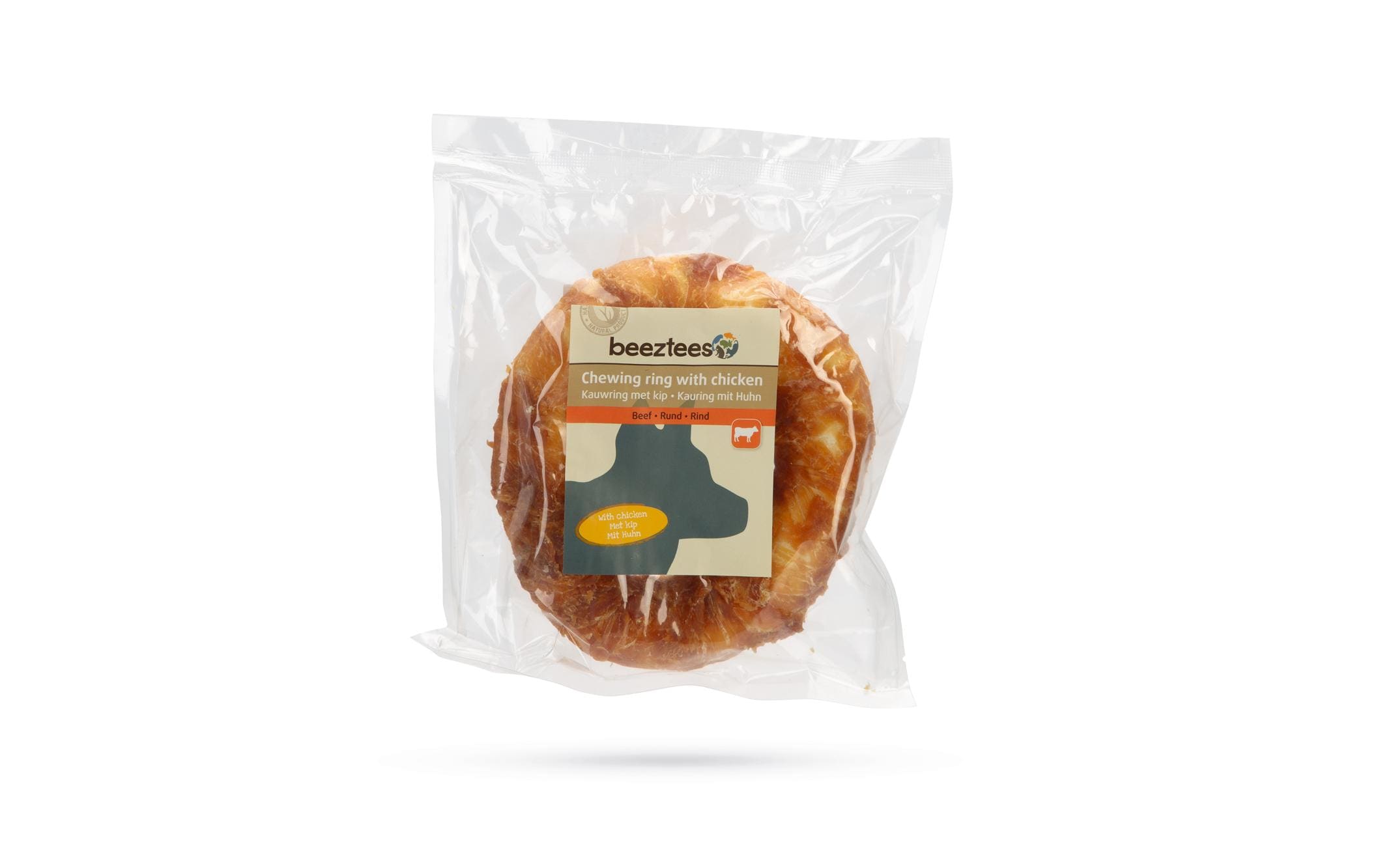 Beeztees Rinderhaut Ring m.Huhn 1x12.5cm