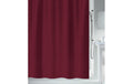 spirella Duschvorhang Primo, Rot 180x180 cm, Polyester, waschbar 40 Grad