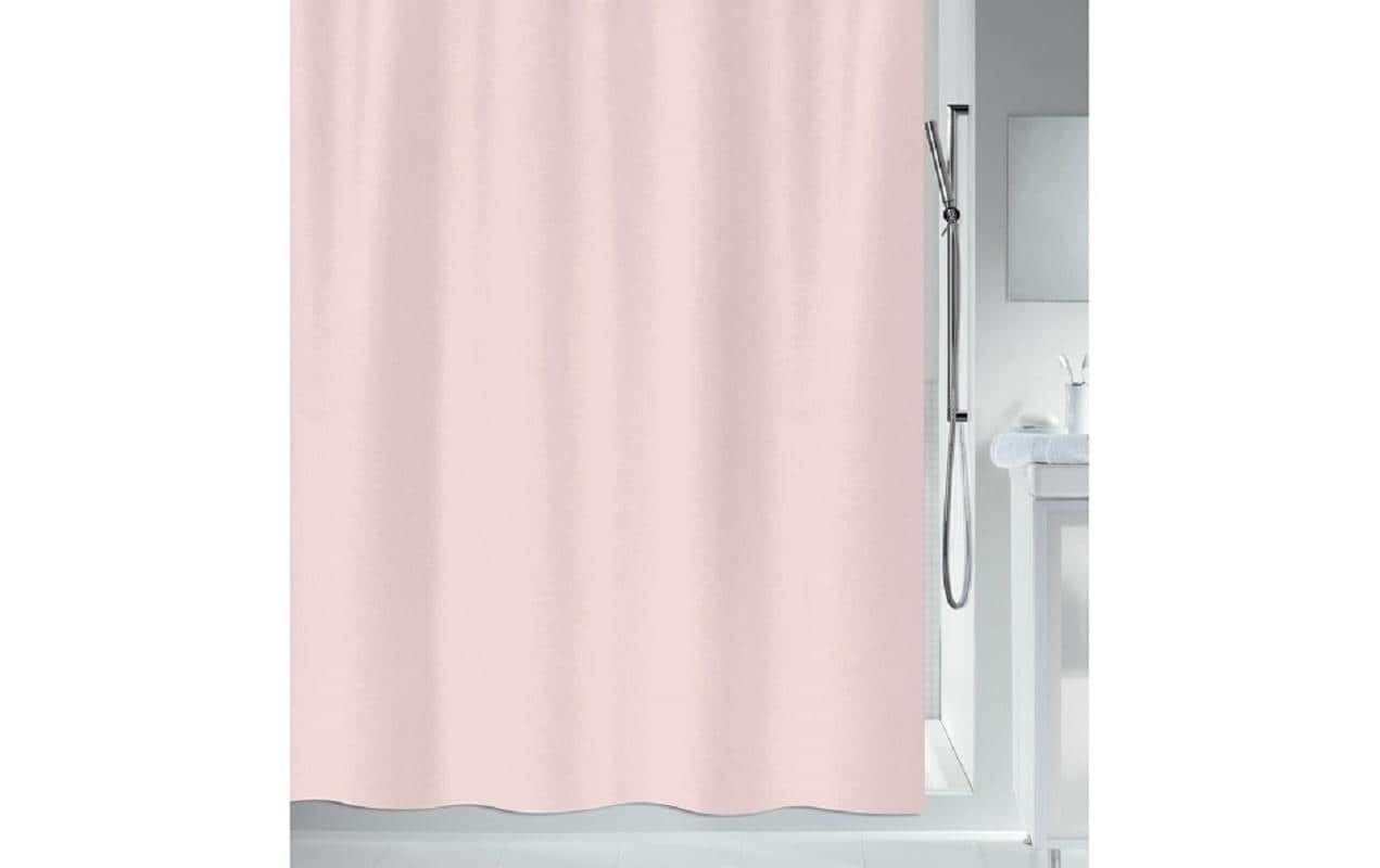 spirella Duschvorhang Primo, Rosa 180x180 cm, Polyester, waschbar 40 Grad