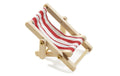 Hobbyfun Liegestuhl 5 x 3.5 cm, rot/weiss