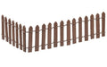 Hobbyfun Zaun 25 x 5cm, braun