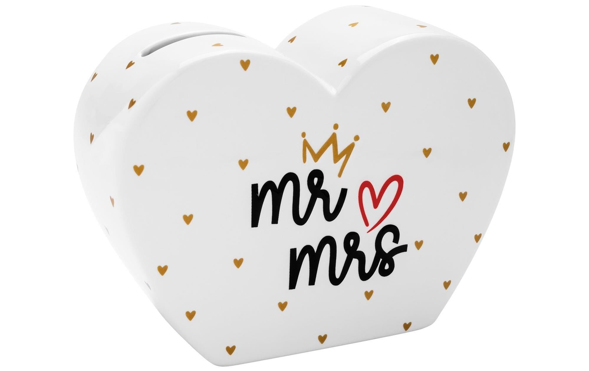 Sheepworld Spardose Hochzeit Mr Mrs 14 x 5.3 x 10.5 cm