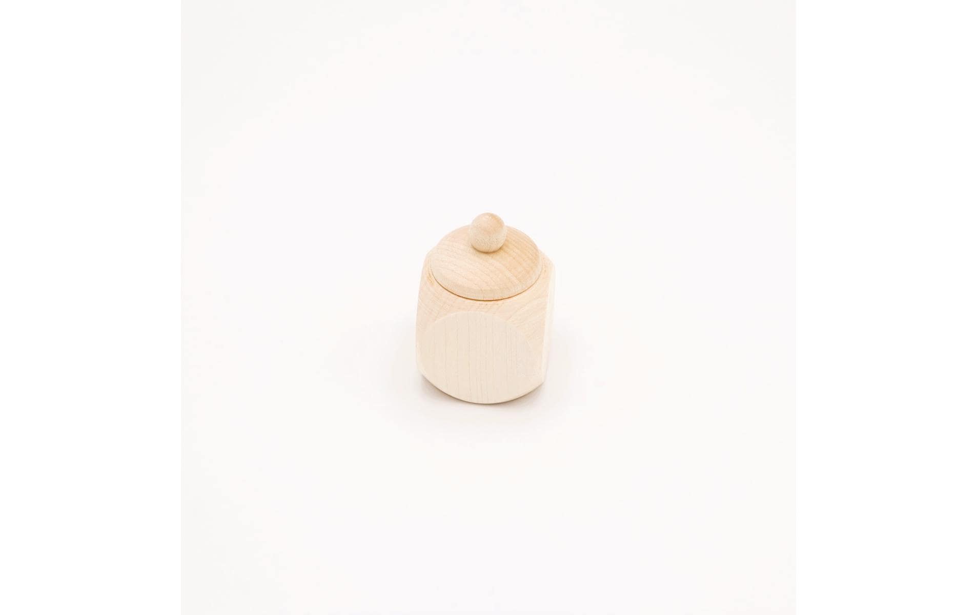 Hobbyfun Milchzahndose 4 x 4 cm, Ahorn
