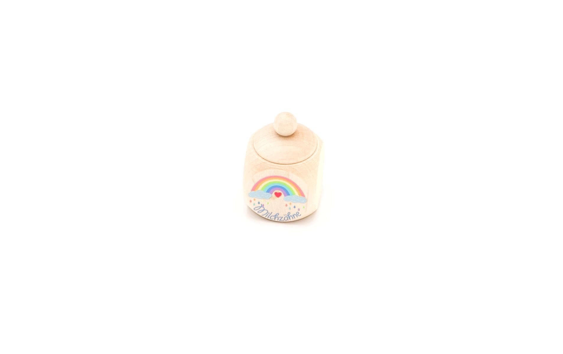 Hobbyfun Milchzahndose Regbog 6 x 4 x 4 cm, Ahorn