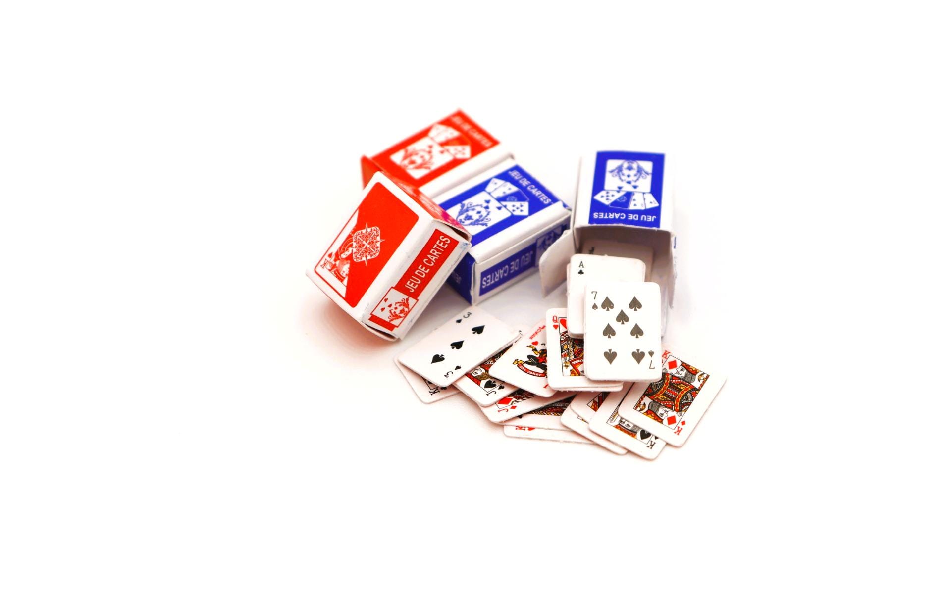 Hobbyfun Spielkarten 2.5 x 1.5 cm, 2 Set