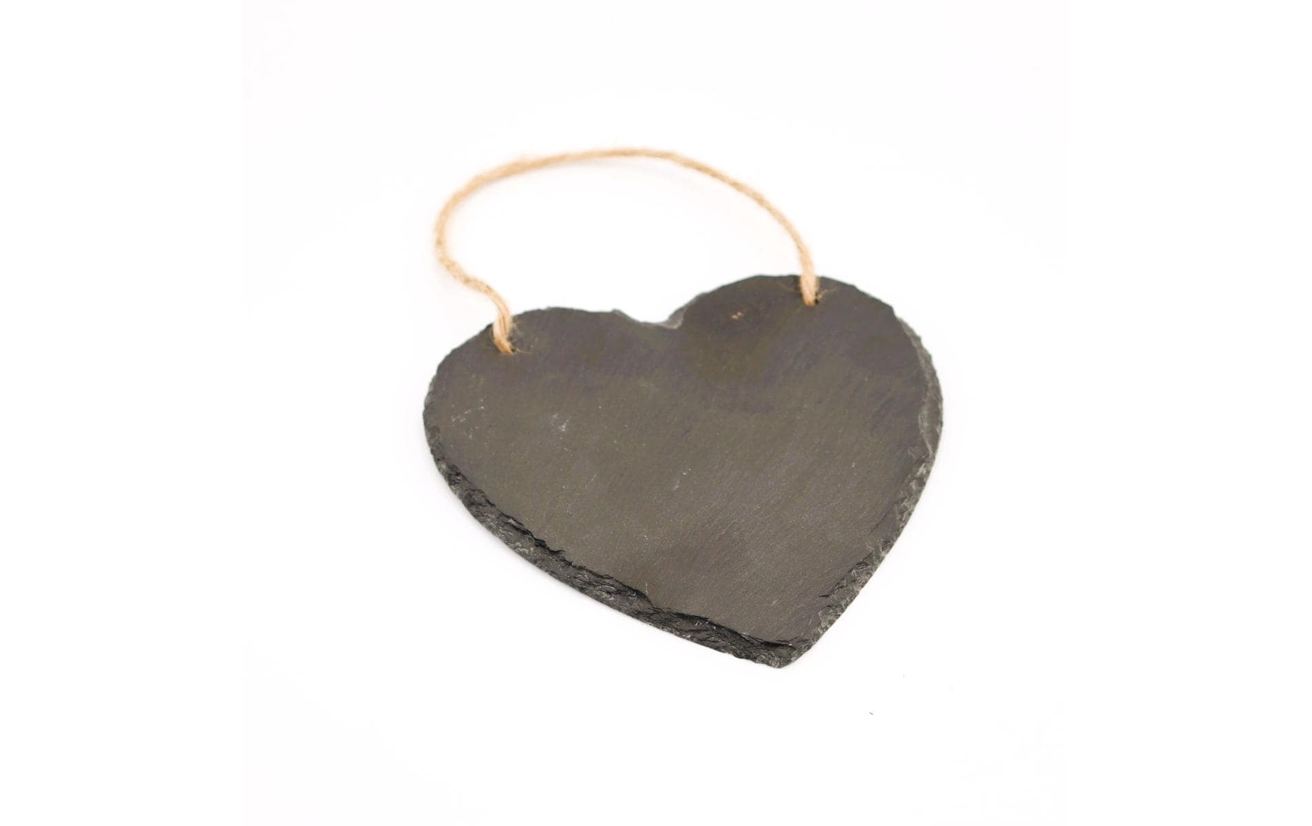 Hobbyfun Schiefertafel Herz 15 x 15 cm, mit Kordel, Schiefer