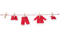 Hobbyfun Wäscheleine 30 cm, rot