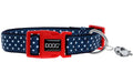 Doog Halsband L Stella navy / polka dot