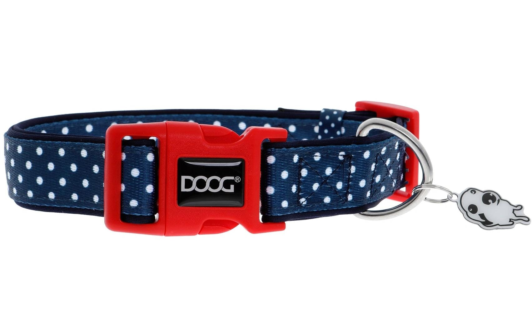 Doog Halsband L Stella navy / polka dot