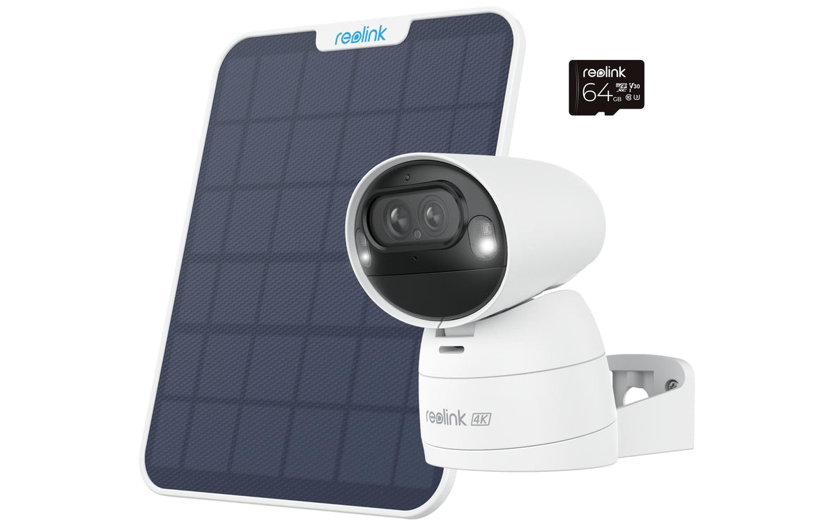 Reolink Argus B730 Wifi Kamera Solar+64GB 4K/8MP Überwachungskamera schwarz