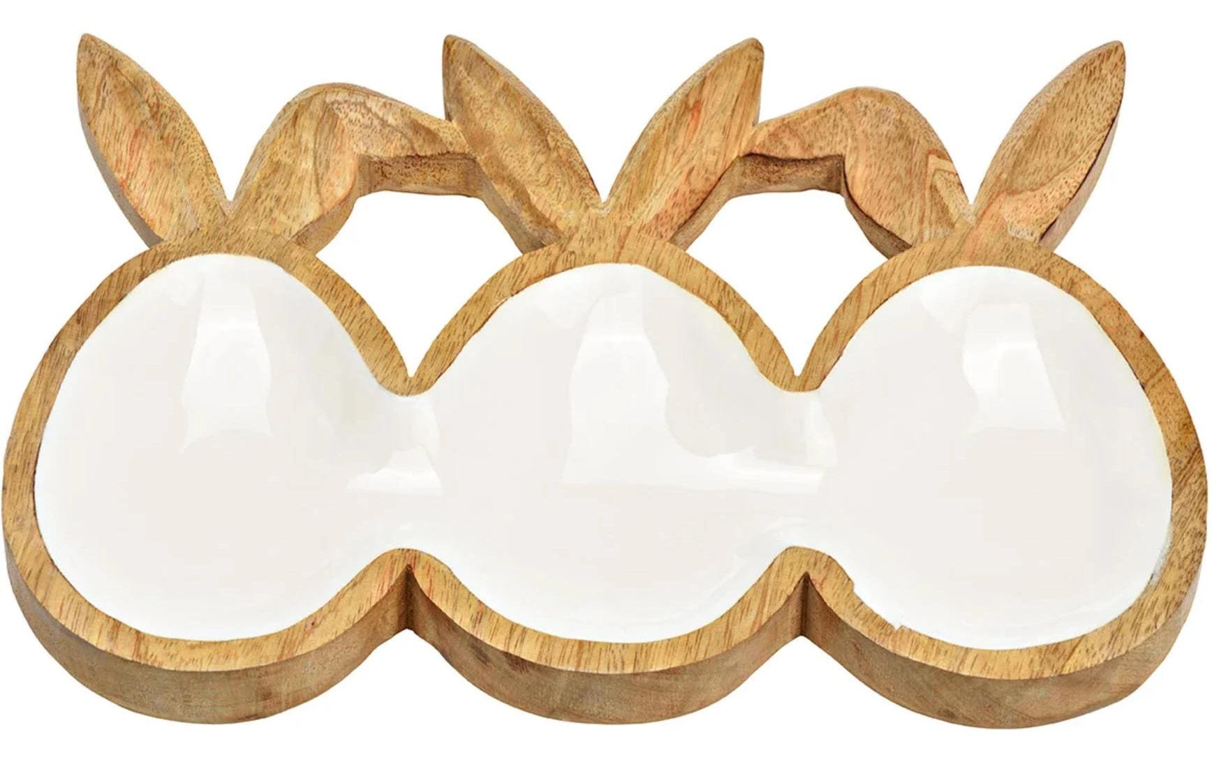 G. Wurm Tablett Ostereier mit Hasenohren