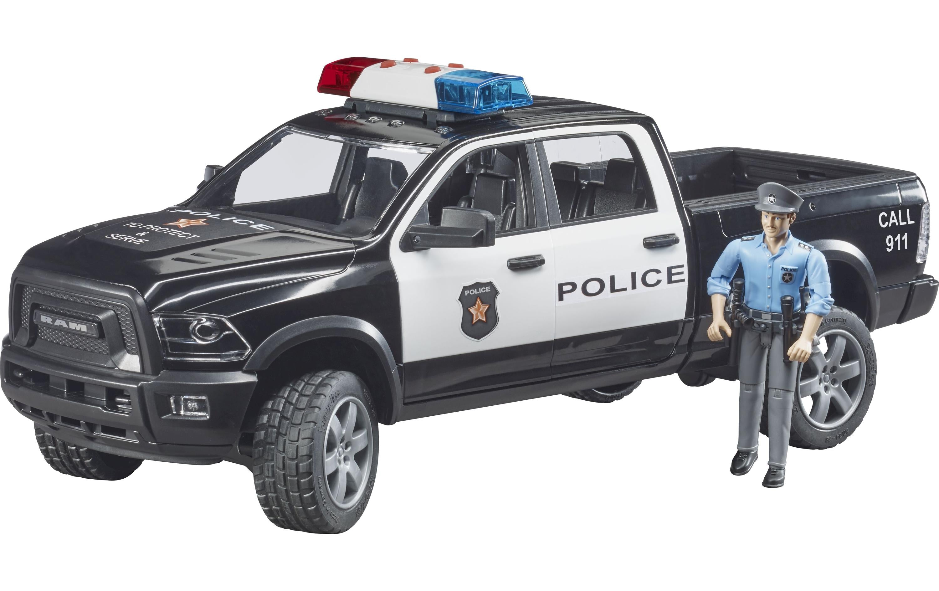 Bruder RAM 2500 Polizei Pickup mit Polizist