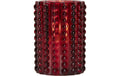 Star Trading LED Kerze Flamme Dotty Indoor, Rot, 12.5cm Höhe, Timerfunktion