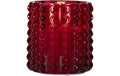 Star Trading LED Kerze Flamme Dotty Indoor, Rot, 9.5cm Höhe, Timerfunktion