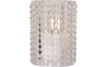 Star Trading LED Kerze Flamme Dotty Indoor, Transparent, 13cm Höhe, Timer