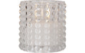 Star Trading LED Kerze Flamme Dotty Indoor, Transparent, 10cm Höhe, Timer