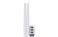 Star Trading LED Dinner Kerze 2 Pack Slim Indoor, Weiss, 28.5cm Höhe, Timerfunktion
