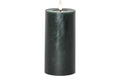 Star Trading LED Pillar Kerze Flamme Flow Indoor, Grün, 17.5cm Höhe, Timerfunktion
