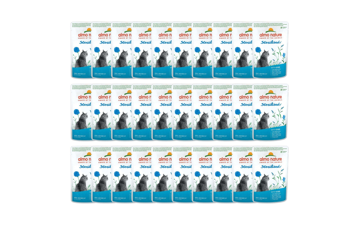 Almo Nature Nassfutter PFC Daily Steril.KIT Kabeljau Beutel 30x70g