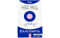 Exacompta Karteikarten A7 rosa, blanko, 205g,74x105mm, 100 Stk