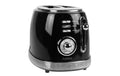 FURBER Retro Toaster schwarz 2 Schlitz, 850W, schwarz/silver