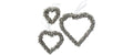 Boltze Dekoanhänger Glöckchen 3er-Set, Kieferholz, H: 9-16, D: 9-16cm
