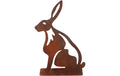 Esschert Design Aufsteller Hase Weichstahl, Rost, 19.3x10x27 cm (LxTxH)