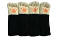 Dameco Stuhlsocken Katzenpfoten 4er Set 3x11cm, Schwarz-Weiss