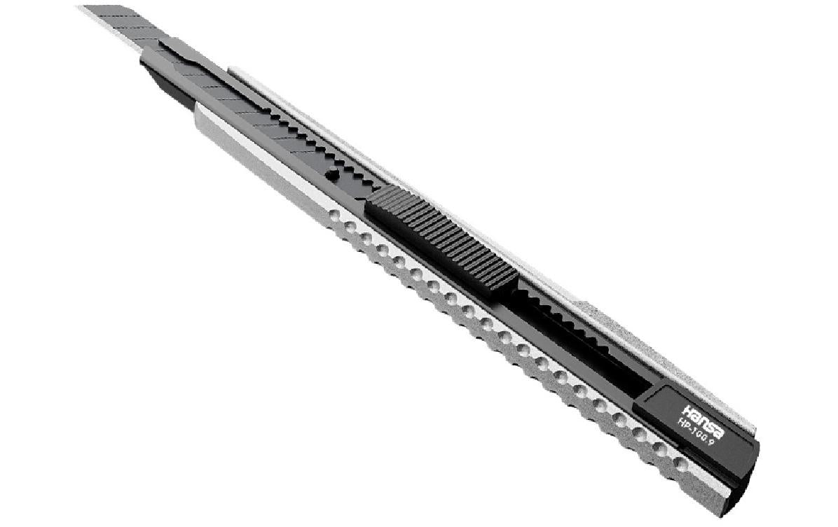 Hansa Cutter HP-100.9 silber/schwarz,  144 x 18,5 x 10,6 mm