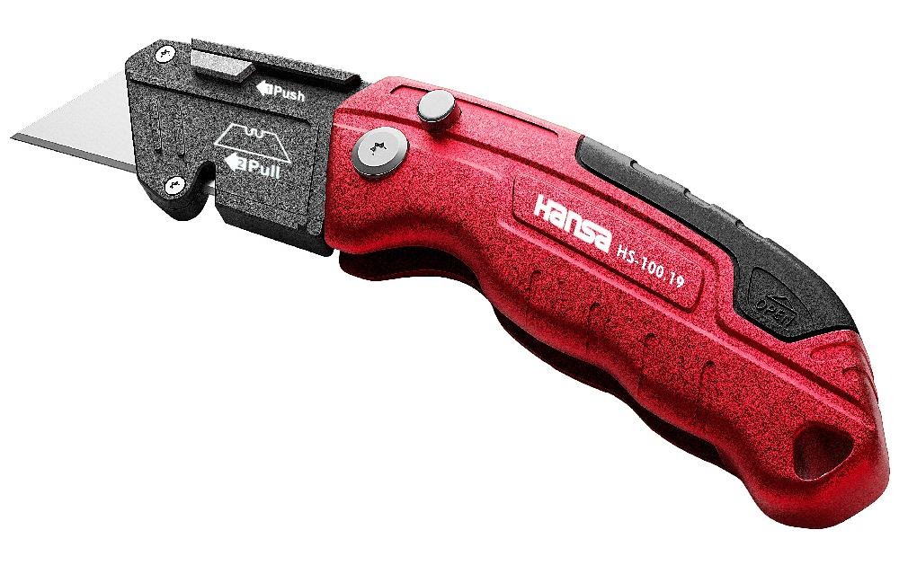 Hansa Cutter HS-100.19 rot/schwarz, 162 x 40 x 24 mm