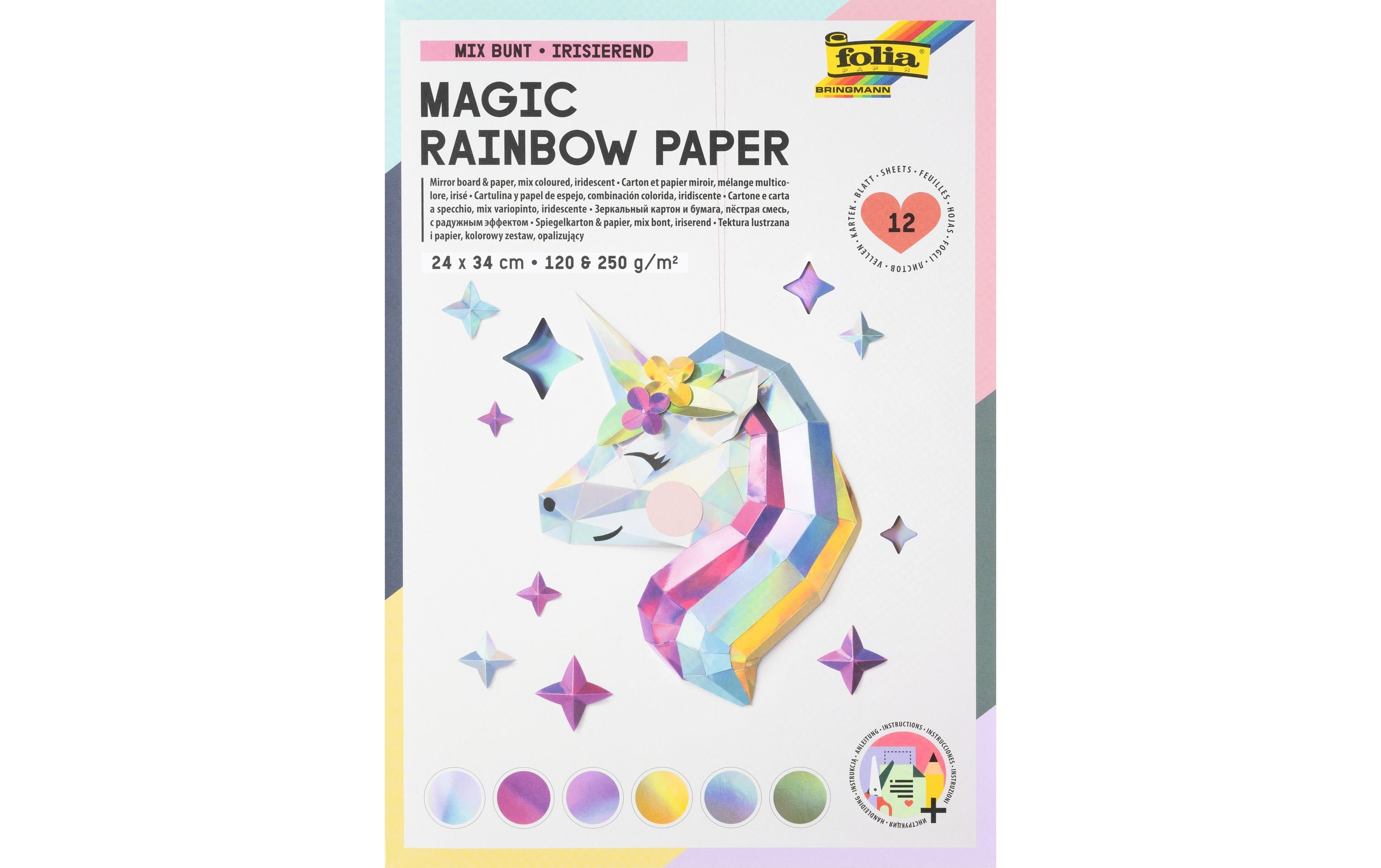 Folia Motivblock Rainbow irisierend