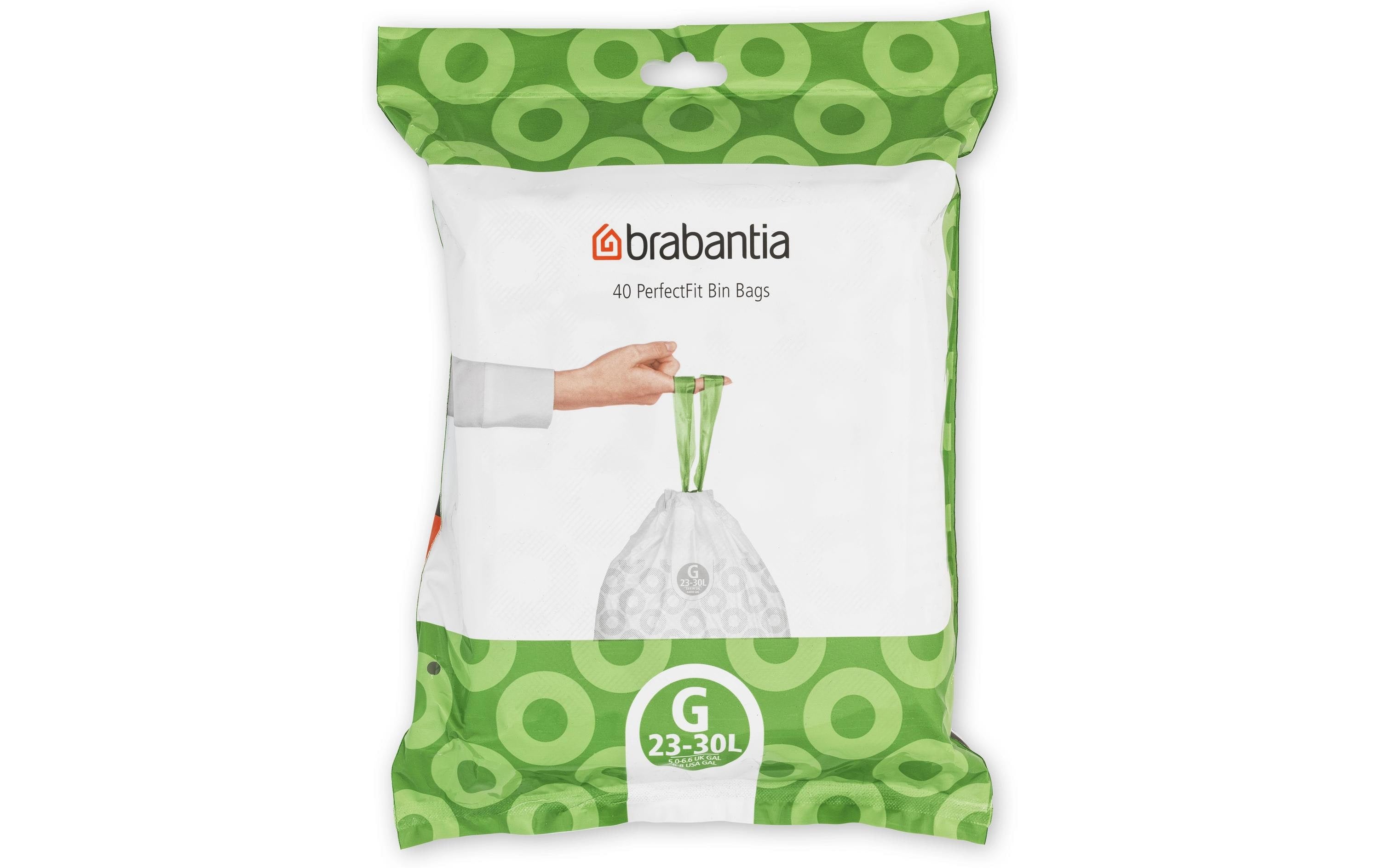 Brabantia Kehrichtsack Perfectfit G 23-30L, 40 Stück Spenderpack