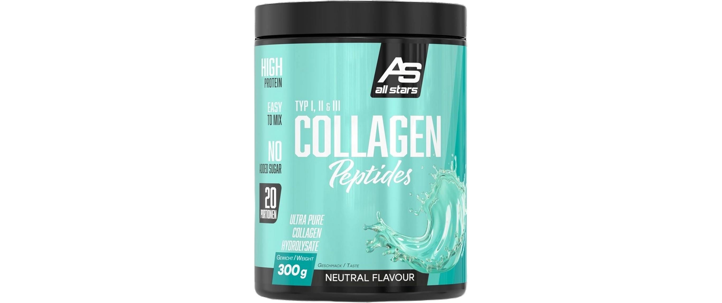 All Stars Collagen Peptide Pulver 300g Dose