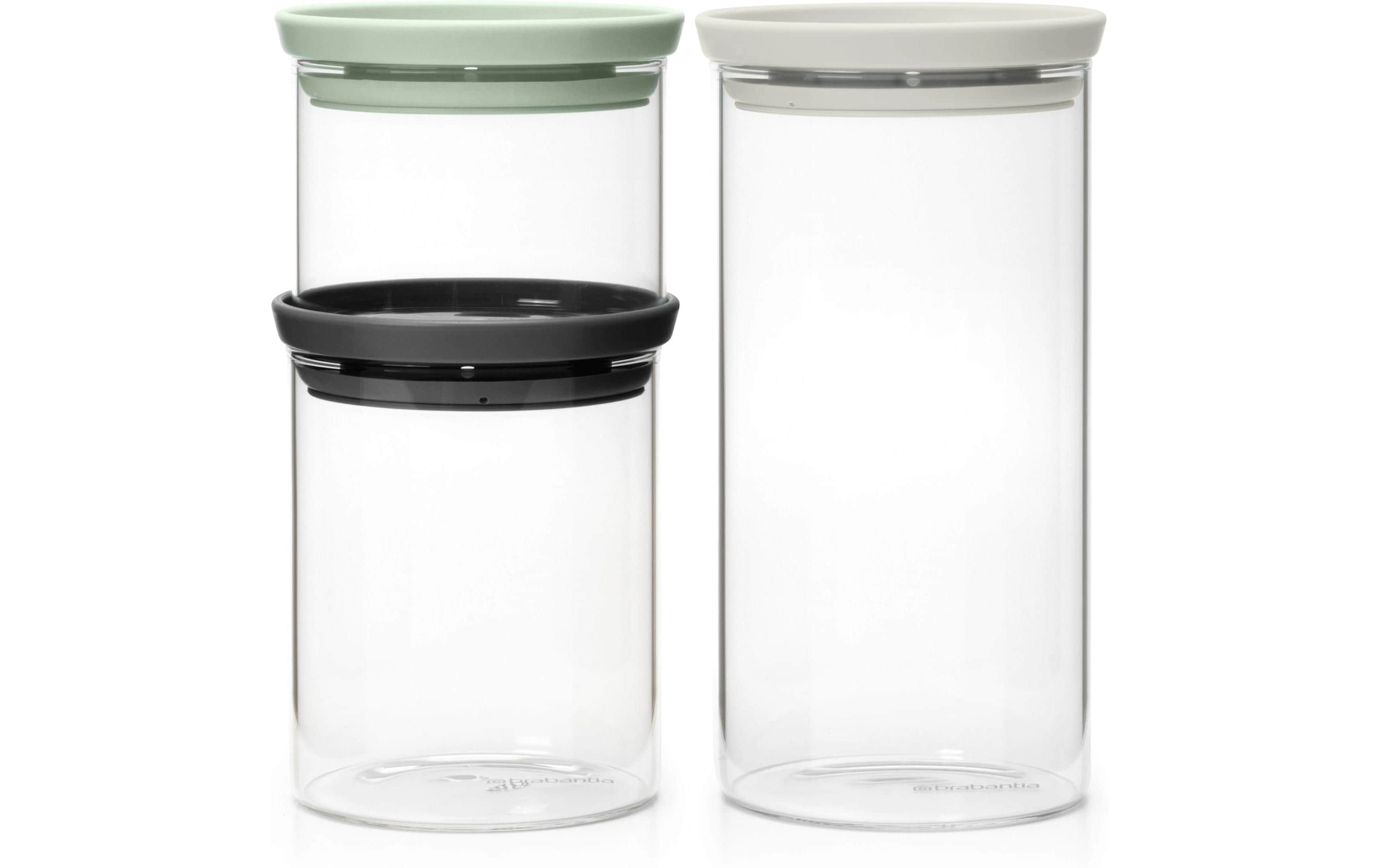 Brabantia Vorratsdosen-Set 3er Set, stapelbar