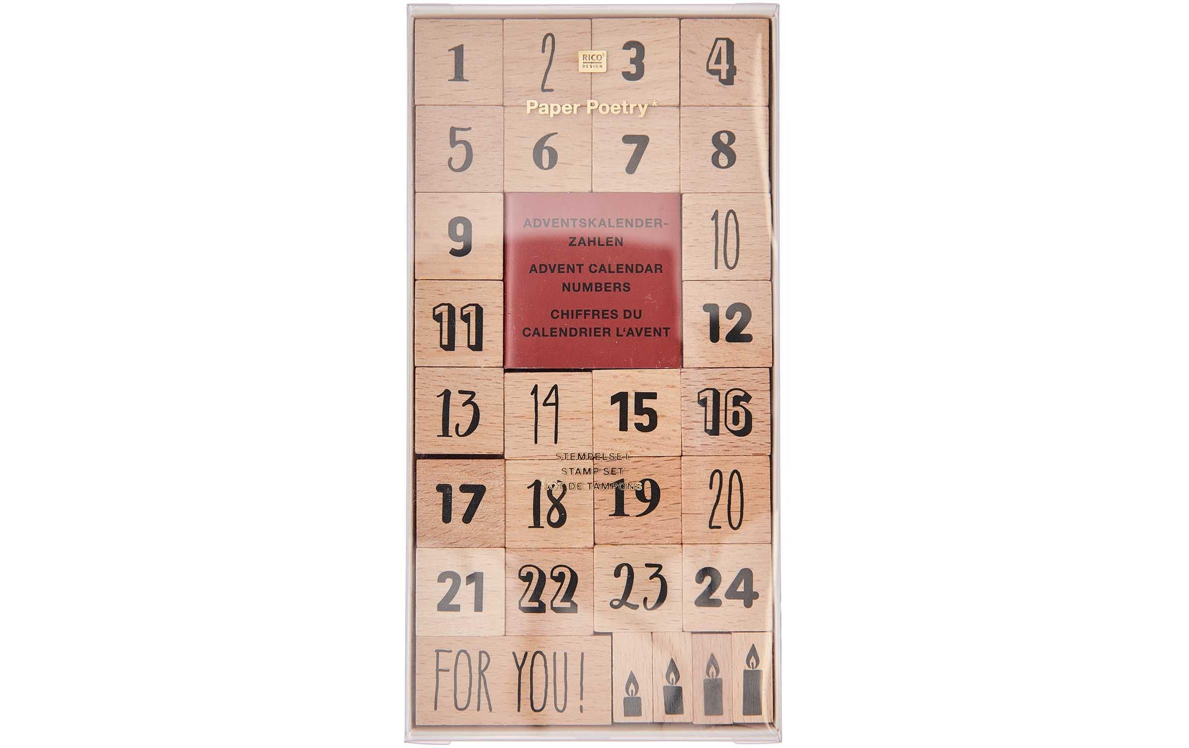 Rico Design Stempelset Adventskalender