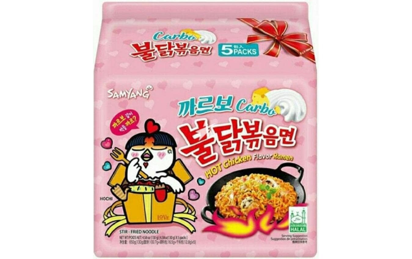 Buldak Hot Chicken Ramen Carbonara 5 x 130 g