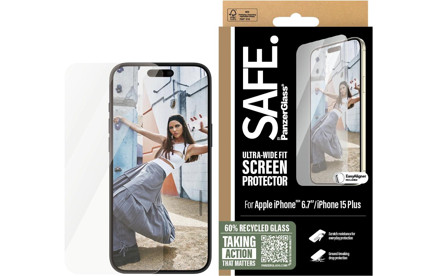 SAFE. Displayschutz Ultra Wide Fit fürs iPhone 16 Plus