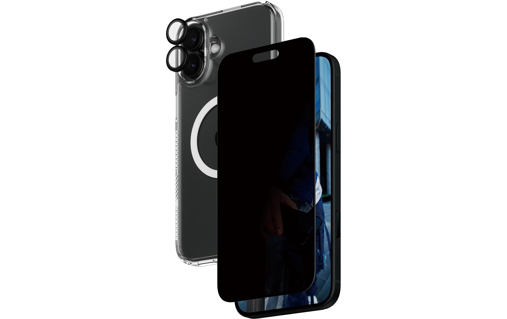 CARE 3-in-1 - Glas (P), Case, Hoops iPhone 16 Plus